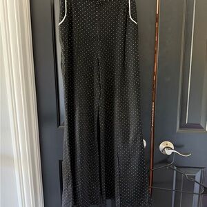 Vintage Black Polka Dot Women's slacks